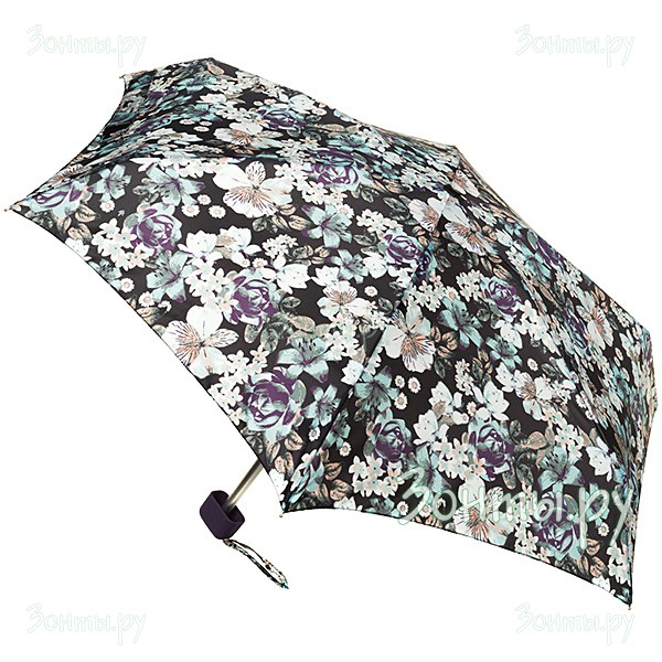 Нажмите чтобы увеличить Женский маленький зонт плоской формы Fulton L501-3272 Saturated Bloom