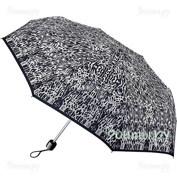 Легкий женский зонтик с узором Fulton L354-3377 Intense Leopard Minilite-2