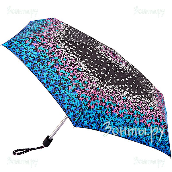 Нажмите чтобы увеличить Легкий женский зонт плоской формы Fulton L501-3367 Clover Fall Tiny-2