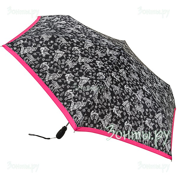 Компактный женский зонт с рисунком Fulton L711-3380 Woodland Superslim-2