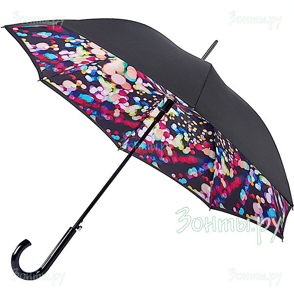 Женский зонтик с двусторонним куполом Fulton L754-3384 Digital Lights