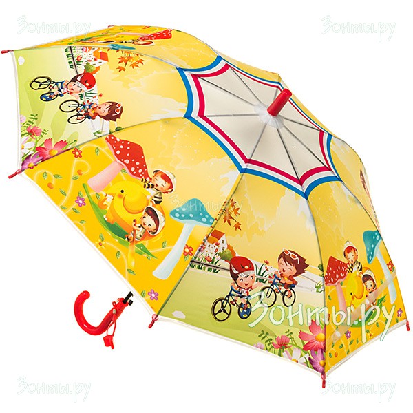 Желтый зонт Ребятишки для детей Torm 14808-02