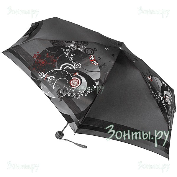 Маленький легкий зонт Zest 253626-309 с рисунком из серых узоров