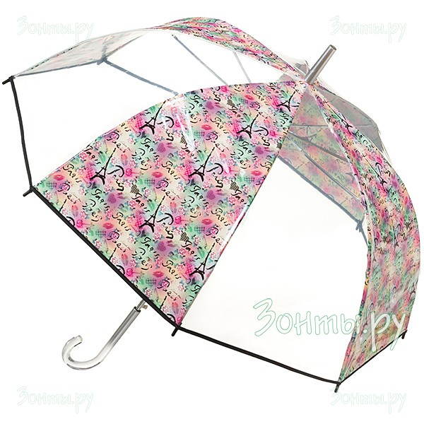 Молодежный зонт-трость с прозрачным куполом Ame Yoke L60-03