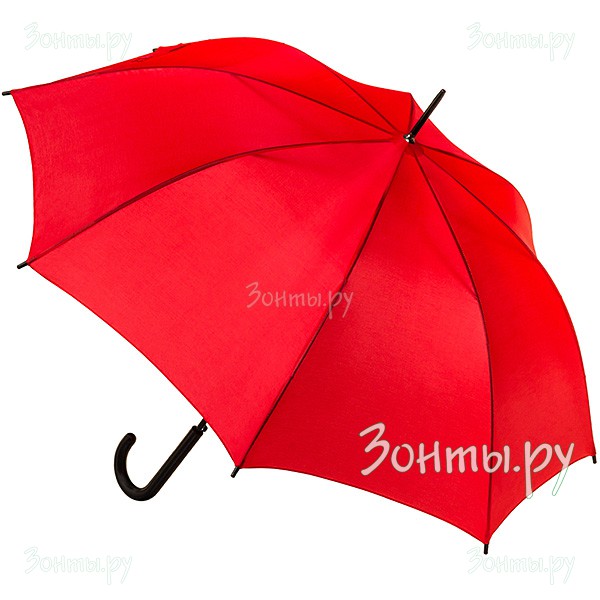 Женский зонт-трость Torm 1401-01 темно-красный однотонный, автомат