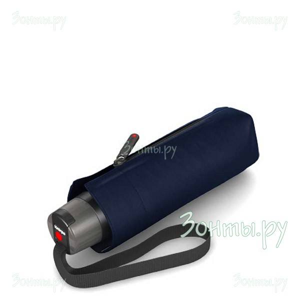 Нажмите чтобы увеличить Мужской зонт синий Knirps 9530101200Navy, 5 сложений, механика