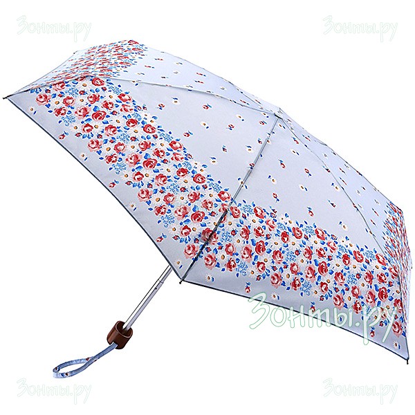 Плоский женский зонт от дизайнера Cath Kidston L521-3462 Daisies Roses