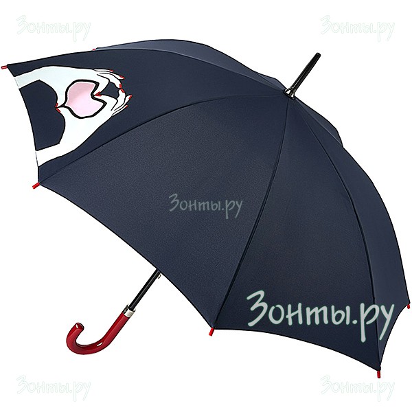 Женский зонт с дизайнерским принтом Lulu Guinness L764-3450 Heart Hands