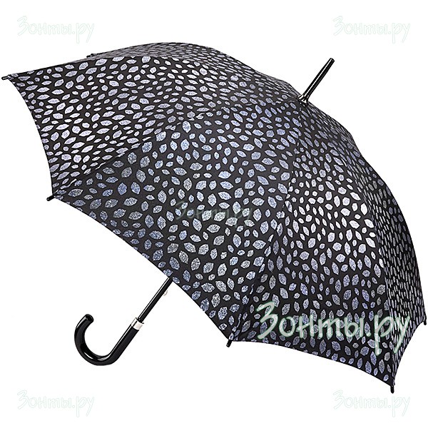 Женский зонтик с дизайнерским принтом Lulu Guinness L764-3555 Pewter Scttered Lip