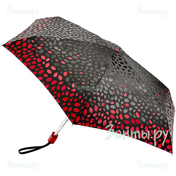Дизайнерский женский зонт плоской формы Lulu Guinness L717-3550 Tonal Scattered Lip