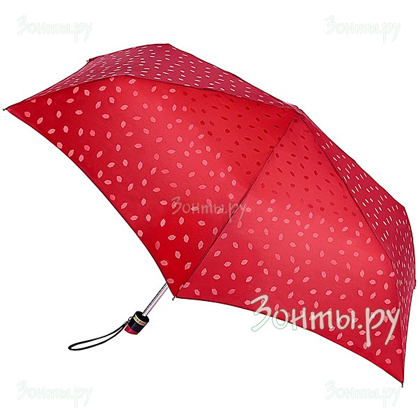 Компактный женский зонтик от дизайнера Lulu Guinness L718-3451 Lipstick Handle