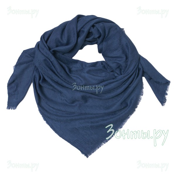 Платок-шаль шейный синего цвета с рисунком пейсли Rossini SH1659-8
