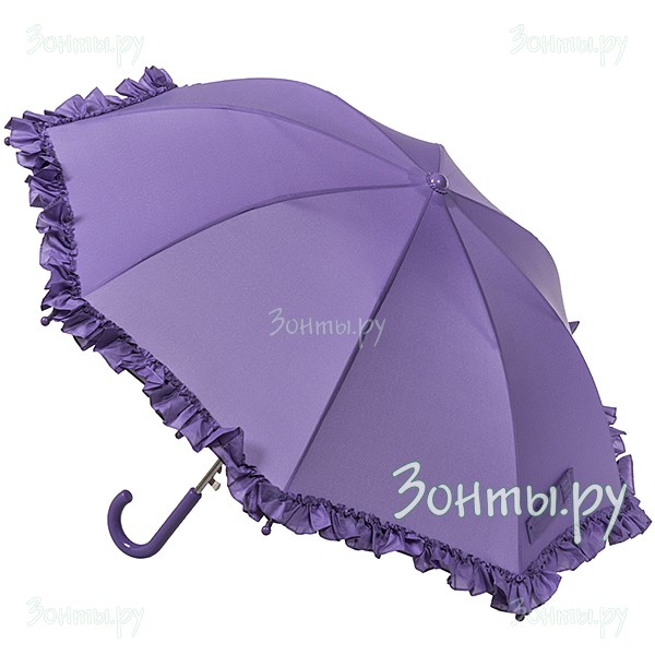 Детский зонт-трость автомат фиолетовый с рюшами Airton 1652-15