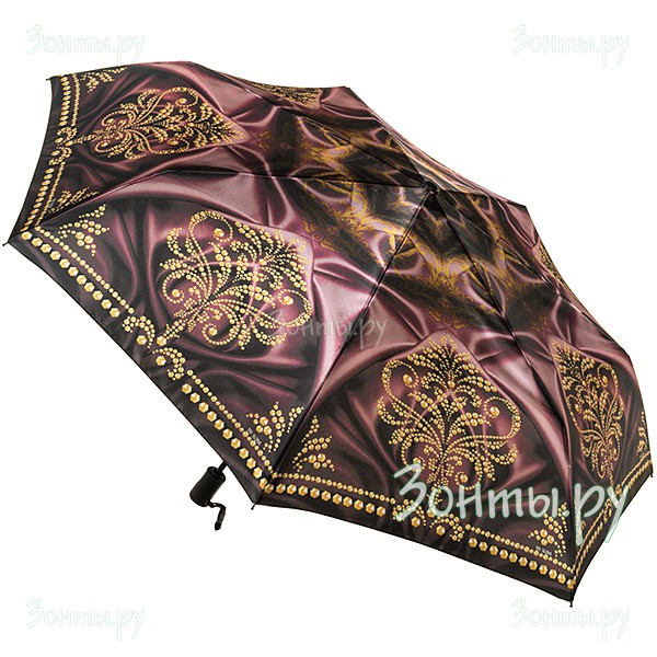 Зонтик женский сатин Три слона 364-08B, полный автомат