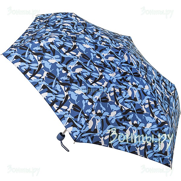 Компактный легкий зонт с рисунком Fulton L553-3535 механический