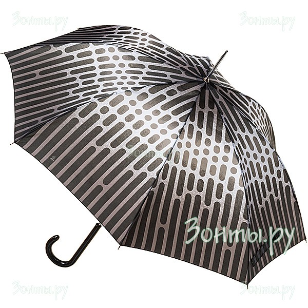 Черно-белый женский зонт-трость Prize 165-66 автоматический