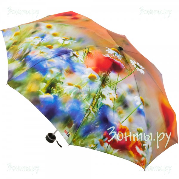 Мини зонтик с принтом полевых цветов RainLab Fl-018 mini WildFlowers