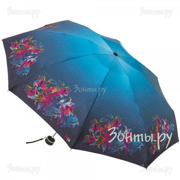 Мини зонтик с цветами в радужных оттенках RainLab Fl-034 mini RainbowFlowers