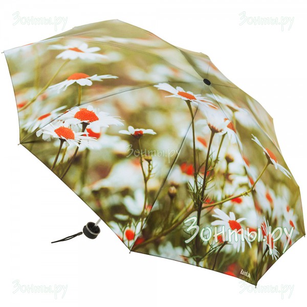 Мини зонтик с изображением ромашкового поля RainLab Fl-059 mini Chamomiles