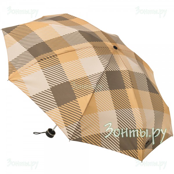 Мини зонтик с большими коричневыми клетками RainLab Pat-063 mini CellBrown