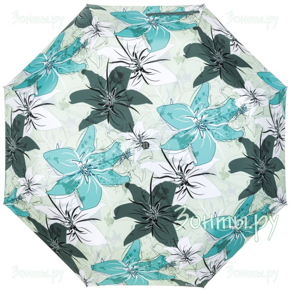 Зонт с лилиями на зелёном фоне RainLab 069 Standard
