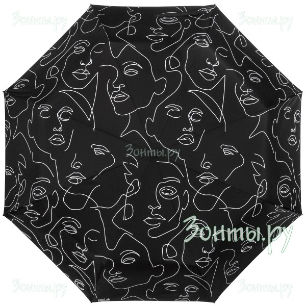 Зонтик с рисунком контурные лица RainLab 097 Standard
