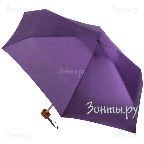 Плоский механический мини зонт Ame Yoke M52-5S-01 фиолетового цвета