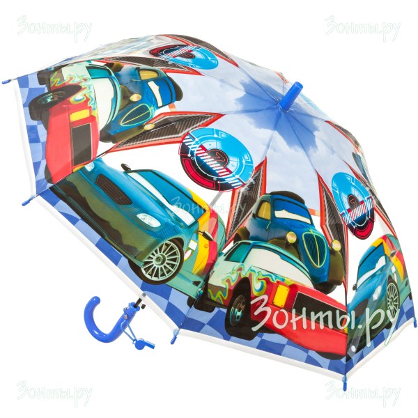 Детский зонтик с машинками Torm 14804-09 полуавтомат