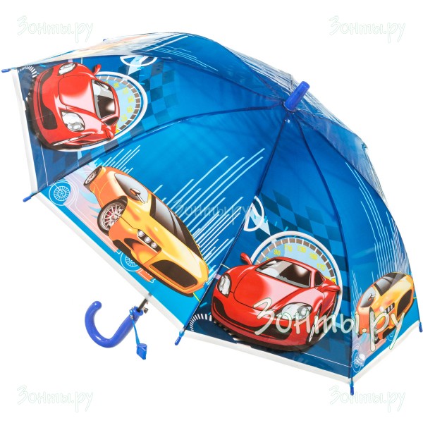 Детский зонт с машинками Torm 14804-10 полуавтомат