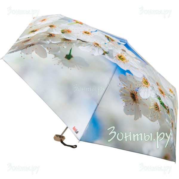 Плоский мини зонтик с цветущей яблоней RainLab Fl-010 MiniFlat