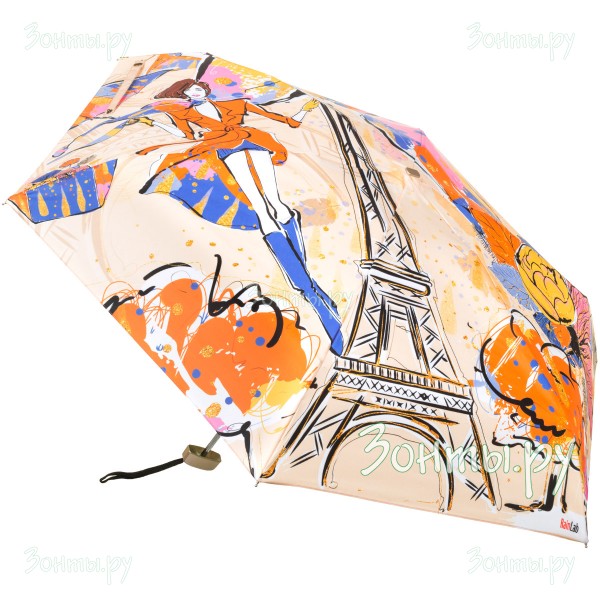 Плоский мини зонтик с рисунком Парижа RainLab Pi-099 MiniFlat