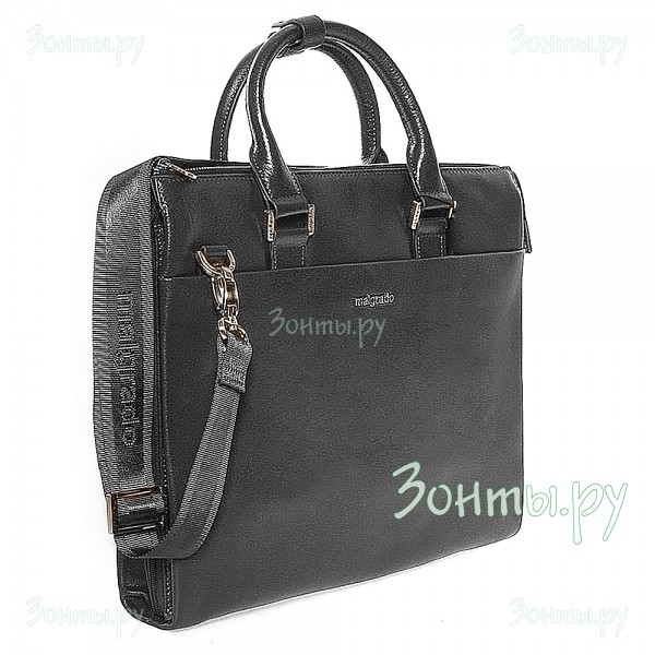 Кожаная сумка-портфель Malgrado BR09-699С2311 Grey мужская