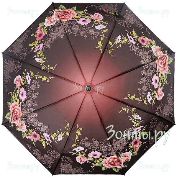 Зонт женский Magic Rain 9231-06 с цветами на куполе