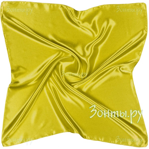 Тонкий женский платок из атласа G-Faricetti TK26452-27 Yellow