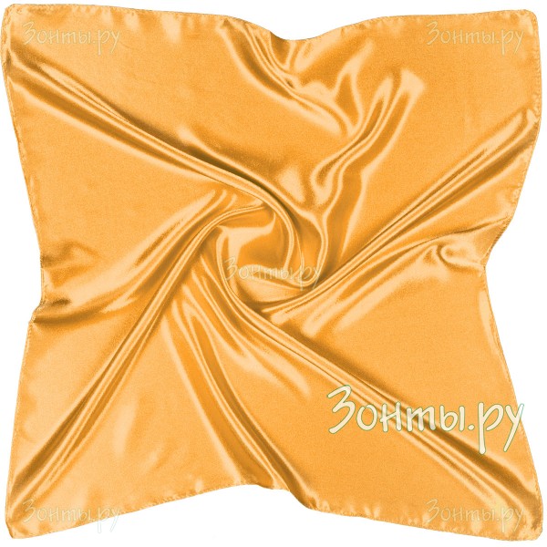 Тонкий женский платок из атласа на шею G-Faricetti TK26452-27 Peach
