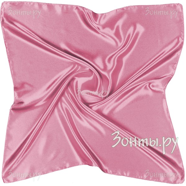 Тонкий розовый платок из атласа на шею G-Faricetti TK26452-27 PalePink
