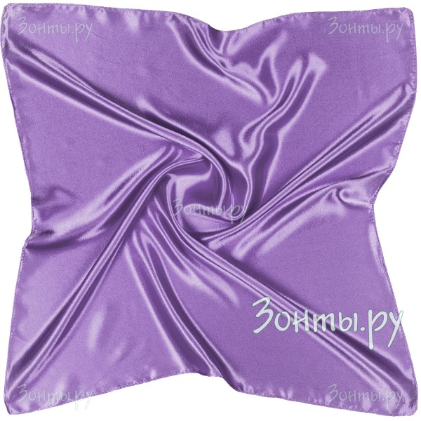 Тонкий фиолетовый платок из атласа на шею G-Faricetti TK26452-27 Purple