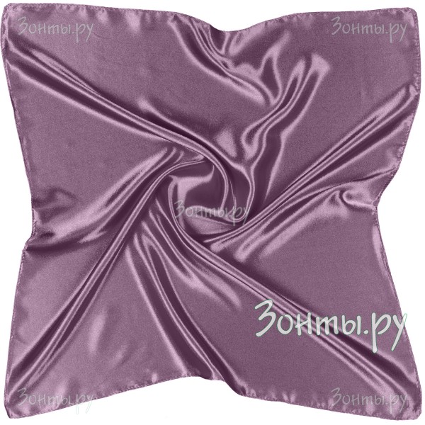 Темно-фиолетовый платок из атласа на шею G-Faricetti TK26452-27 Violet