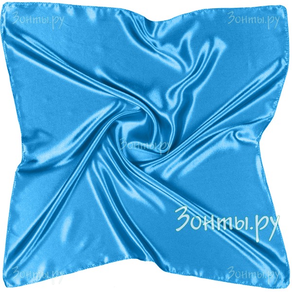 Голубой платок из атласа на шею G-Faricetti TK26452-27 LightBlue