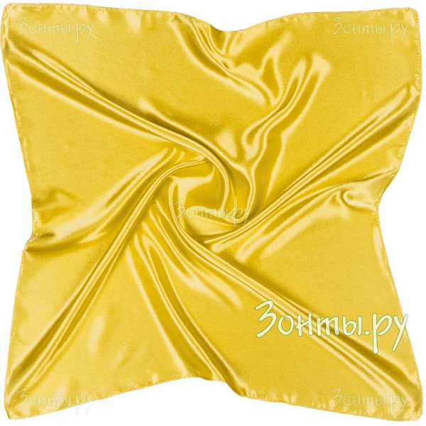 Большой женский платок из атласа на шею G-Faricetti TK26452-28 Yellow