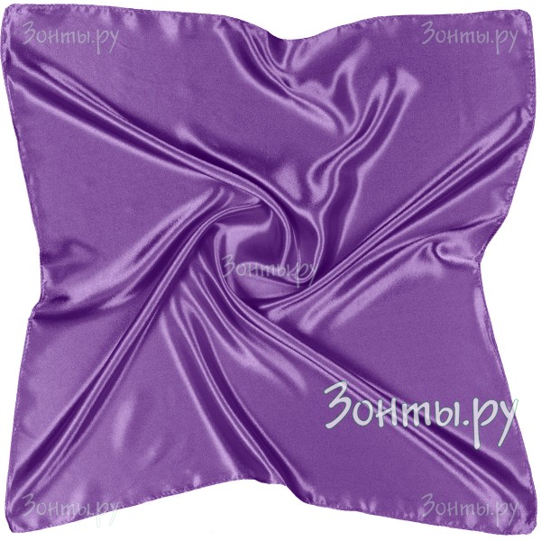 Большой платок из атласа на шею G-Faricetti TK26452-28 Purple