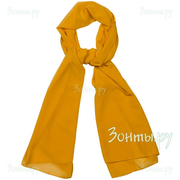 Желтый женский шарф-палантин из шифона TK26452-30 Yellow