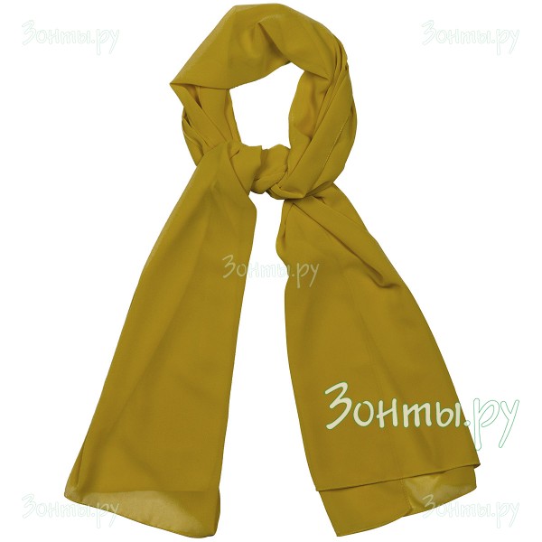 Женский шарф-палантин из шифона TK26452-30 Mustard
