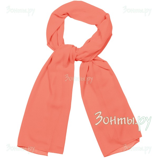 Женский шарф-палантин из шифона персикового цвета TK26452-30 Peach