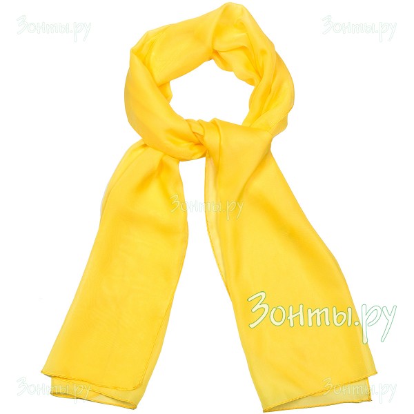 Тонкий желтый шарф-палантин TK26452-29 Yellow