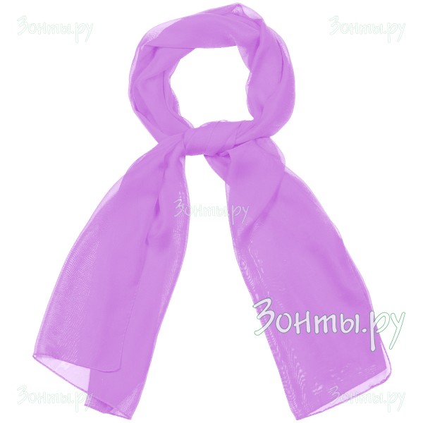 Тонкий фиолетовый шарф-палантин TK26452-29 Violet