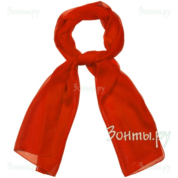 Тонкий шарф-палантин оранжевого цвета TK26452-29 Orange