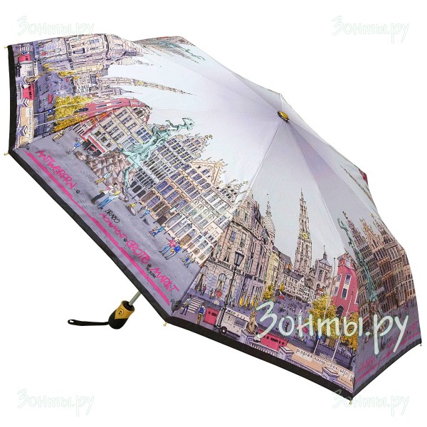 Зонт с рисунком Площади Гроте-Маркт Три слона L3833-09B