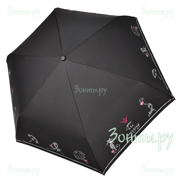 Женский зонтик небольшой Три слона L3640-21D с котиками