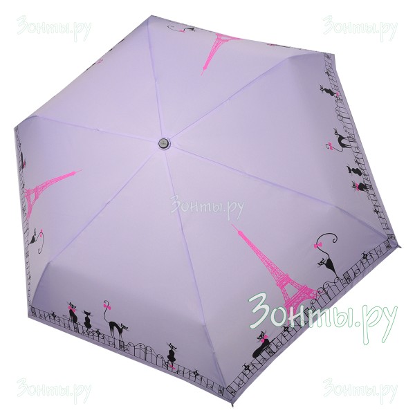Женский зонтик небольшой Три слона L3640-26D с котиками